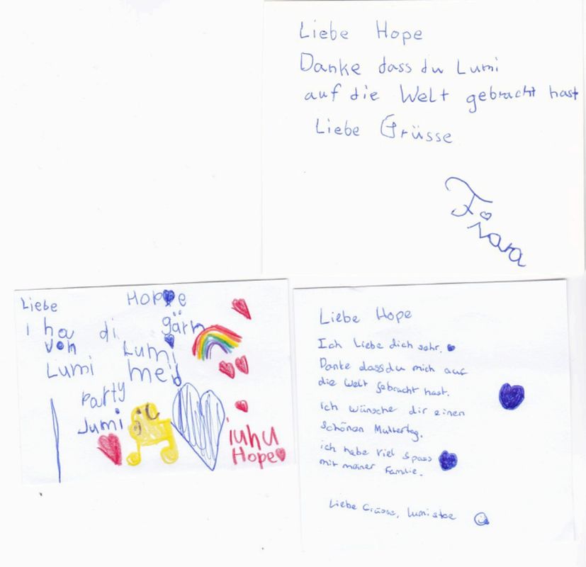 Brief am Muttertag an Hope